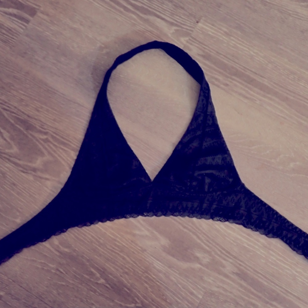 Black halter top
